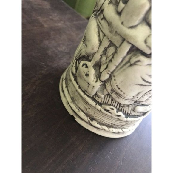 Handmade Beer Stein Mug w/  Friends and Dog drinking - unique - Picture 4 of 8